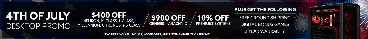 4th of July Desktop Promos
