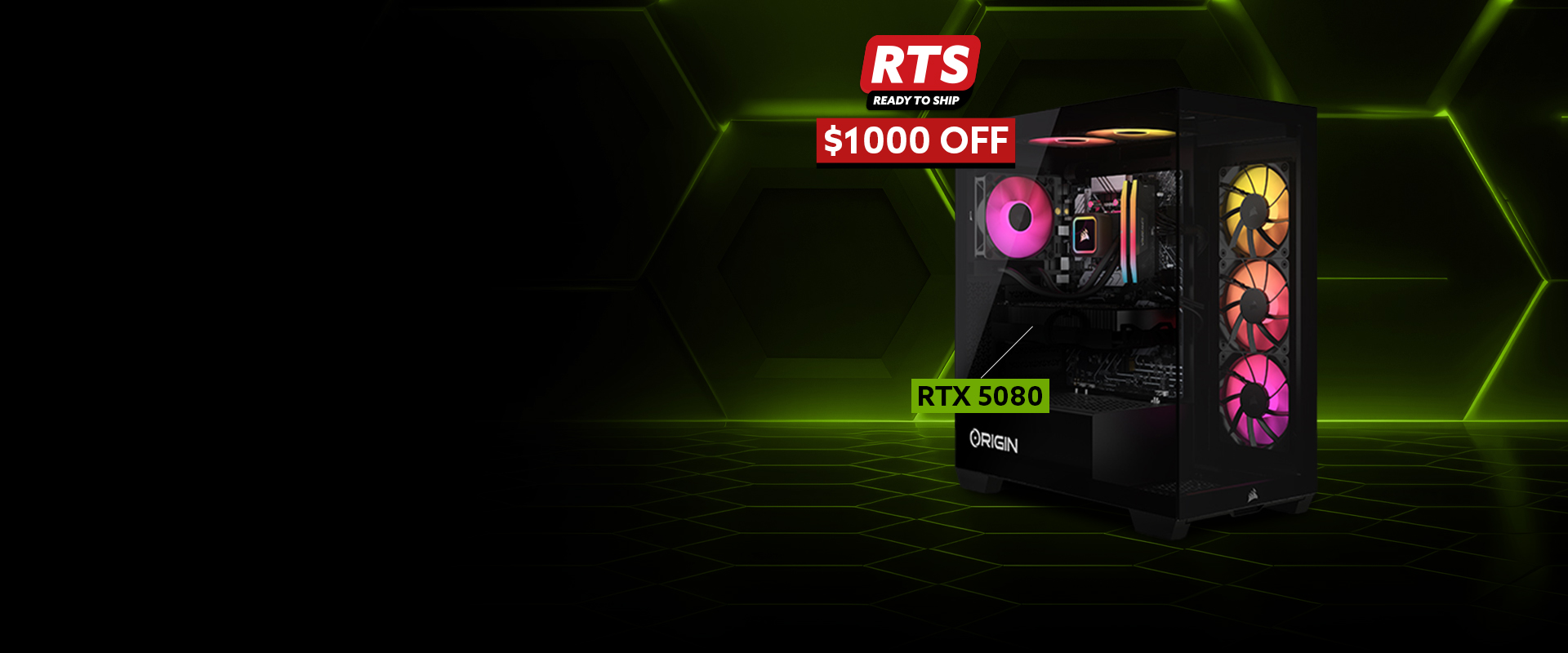 Get $1000 Off a RTX 5080 Ready-to-ship System