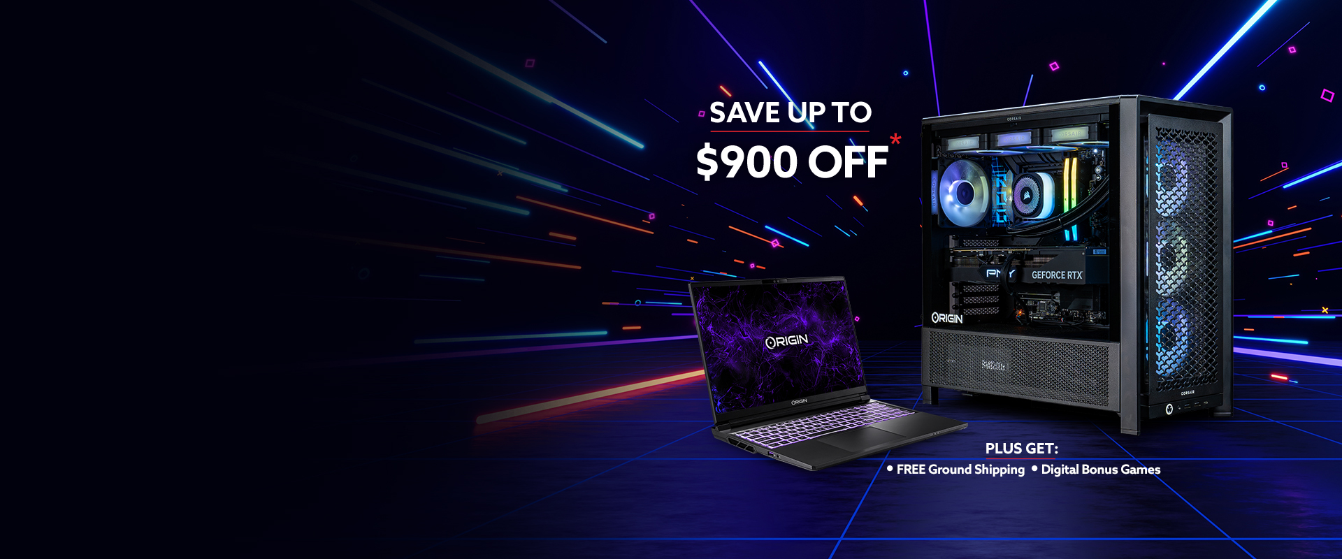 Save up to $900 off plus free shipping, digital bonus games & 2 year warranty