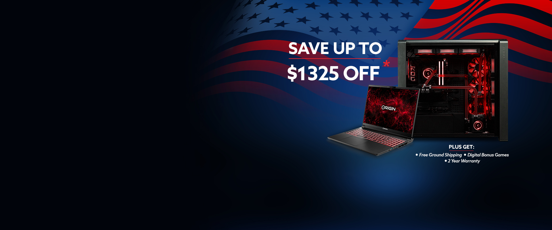 Save up to $1325 off plus free shipping, digital bonus games, 2-Year Warranty