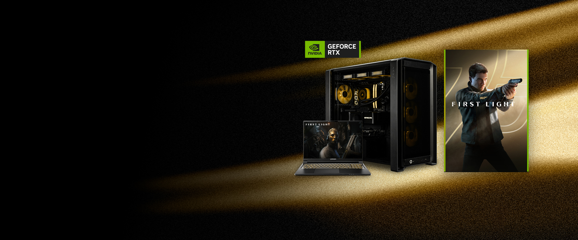 Get 007 First Light with select 50 Series Origin PCs